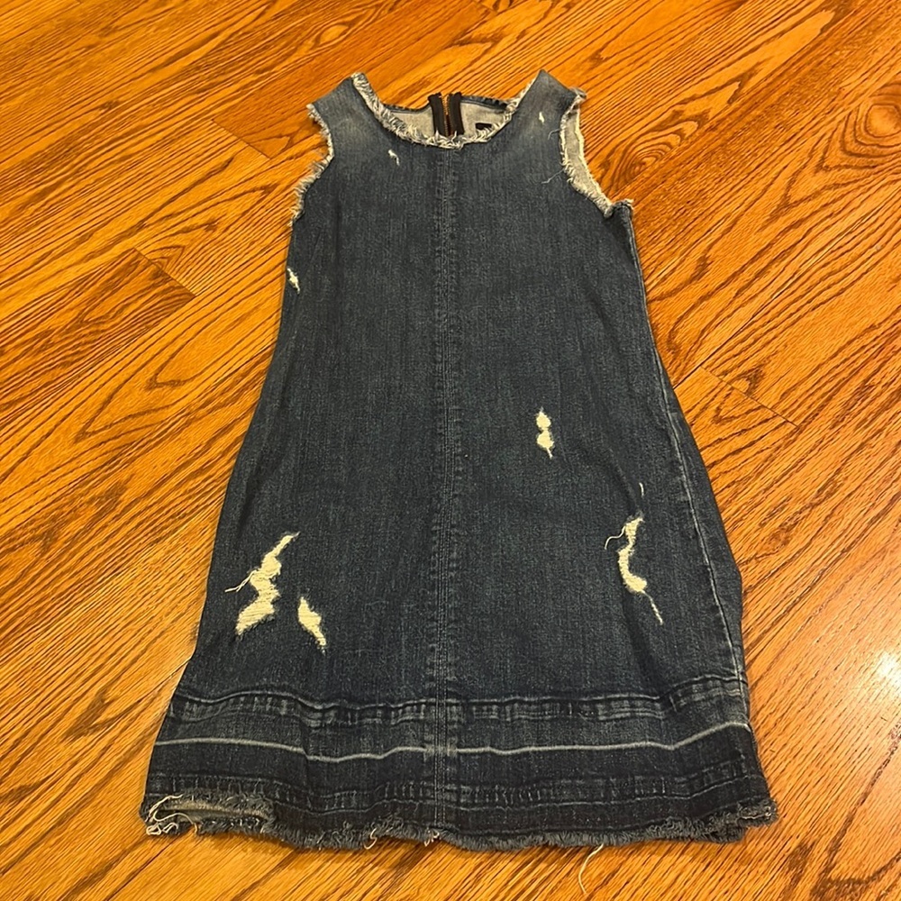 J Brand Woman’s Ripped Denim Dress Size XS